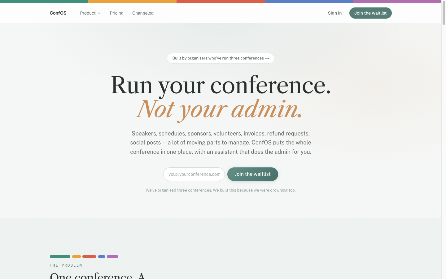 ConfOS — the AI-powered conference operating system
